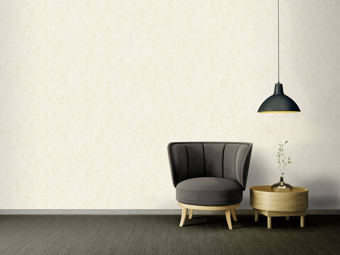 Abstract Shapes Textured Luxury Wallpaper in Cream/Metallic