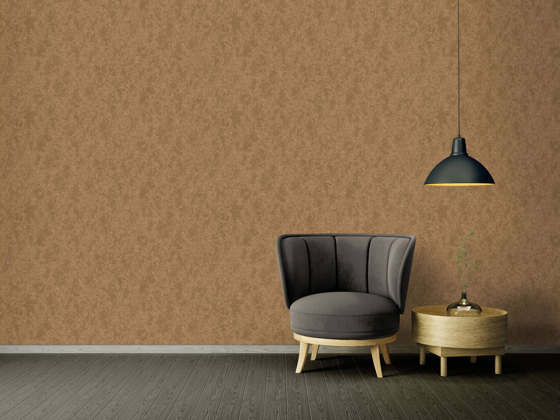 Abstract Shapes Textured Luxury Wallpaper in Deep Metallic