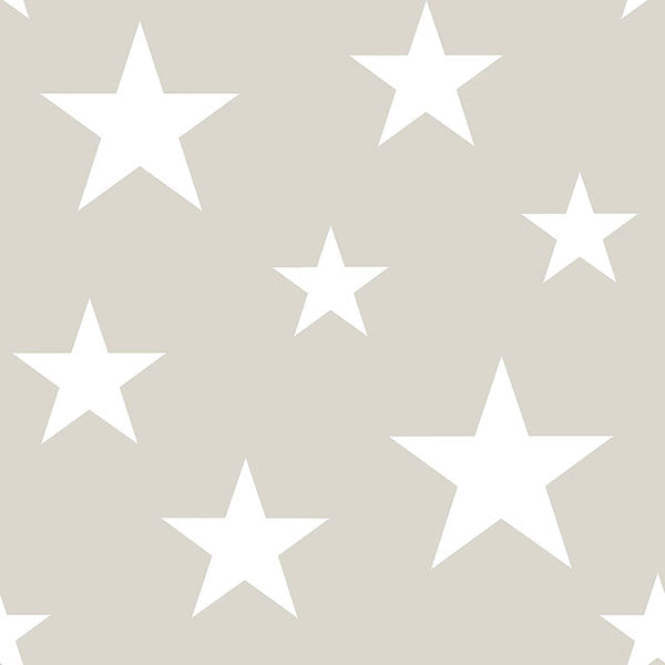 Amira Taupe Stars Wallpaper from the Fable Collection