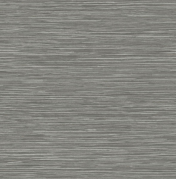 Alton Grey Faux Grasscloth Wallpaper from Fusion Advantage Collection