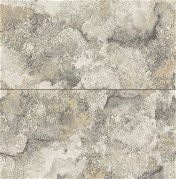 Aria Light Grey Marbled Tile Wallpaper from Fusion Advantage Collection