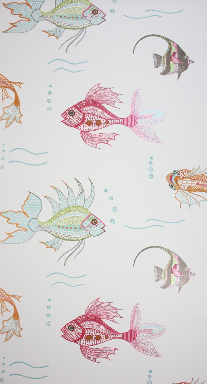 Aquarium Wallpaper in Multi-Color from the Perroquet Collection