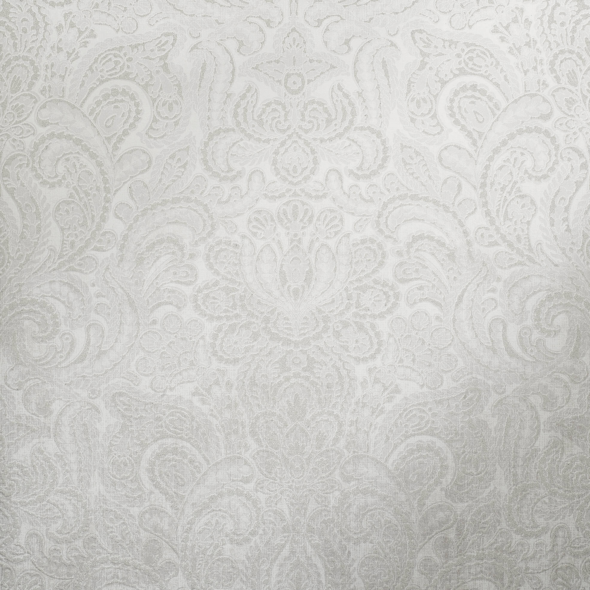 Aphrodite Snow Silver Wallpaper from the Adonea Collection