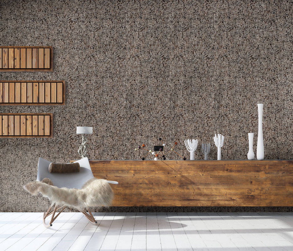 Alpine Reptile Wallpaper in Brown