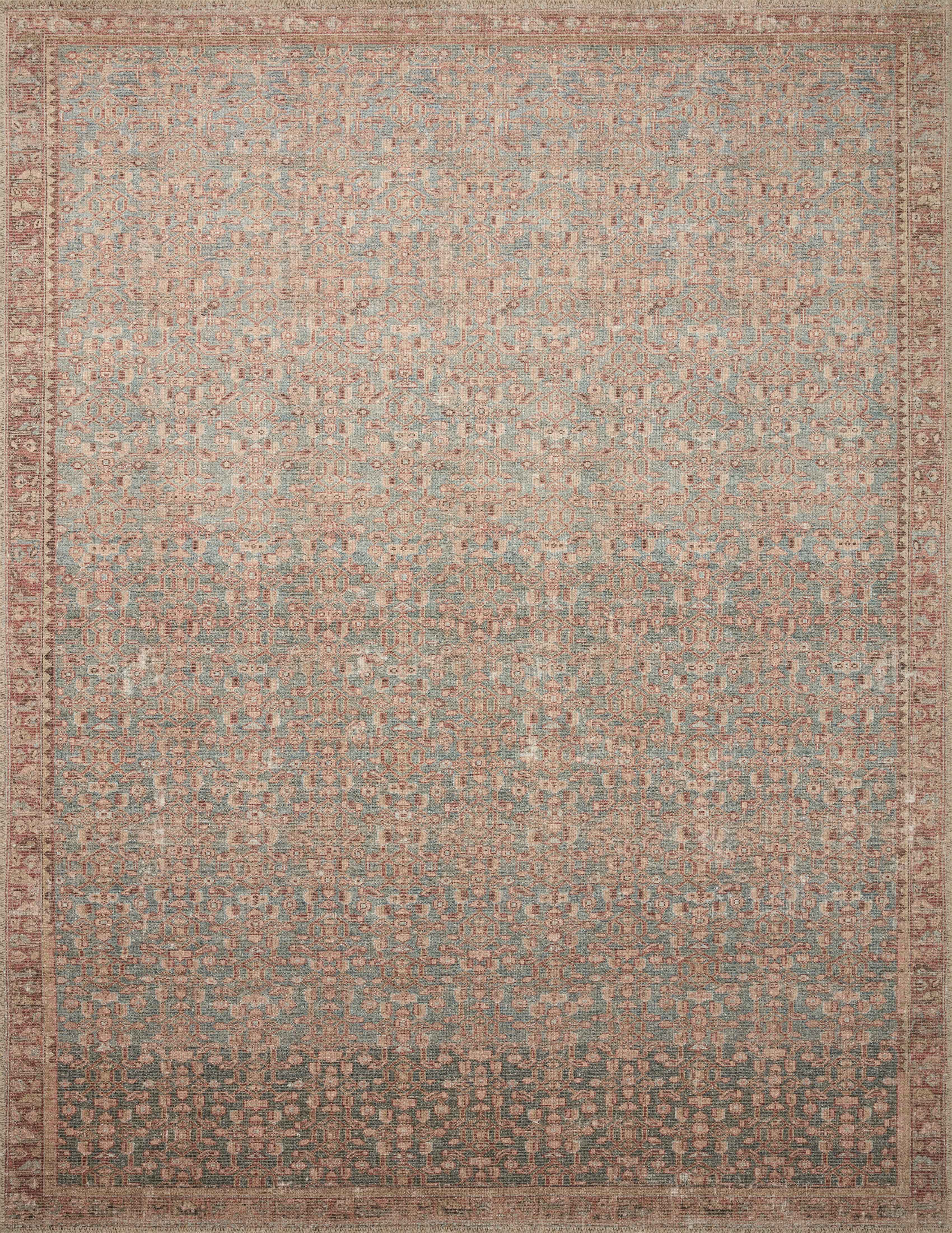 Aubrey Blue/Terracotta Rug