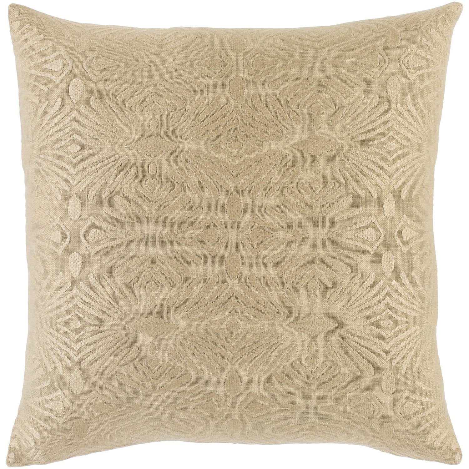 Accra Woven Square Pillow Khaki, Wheat