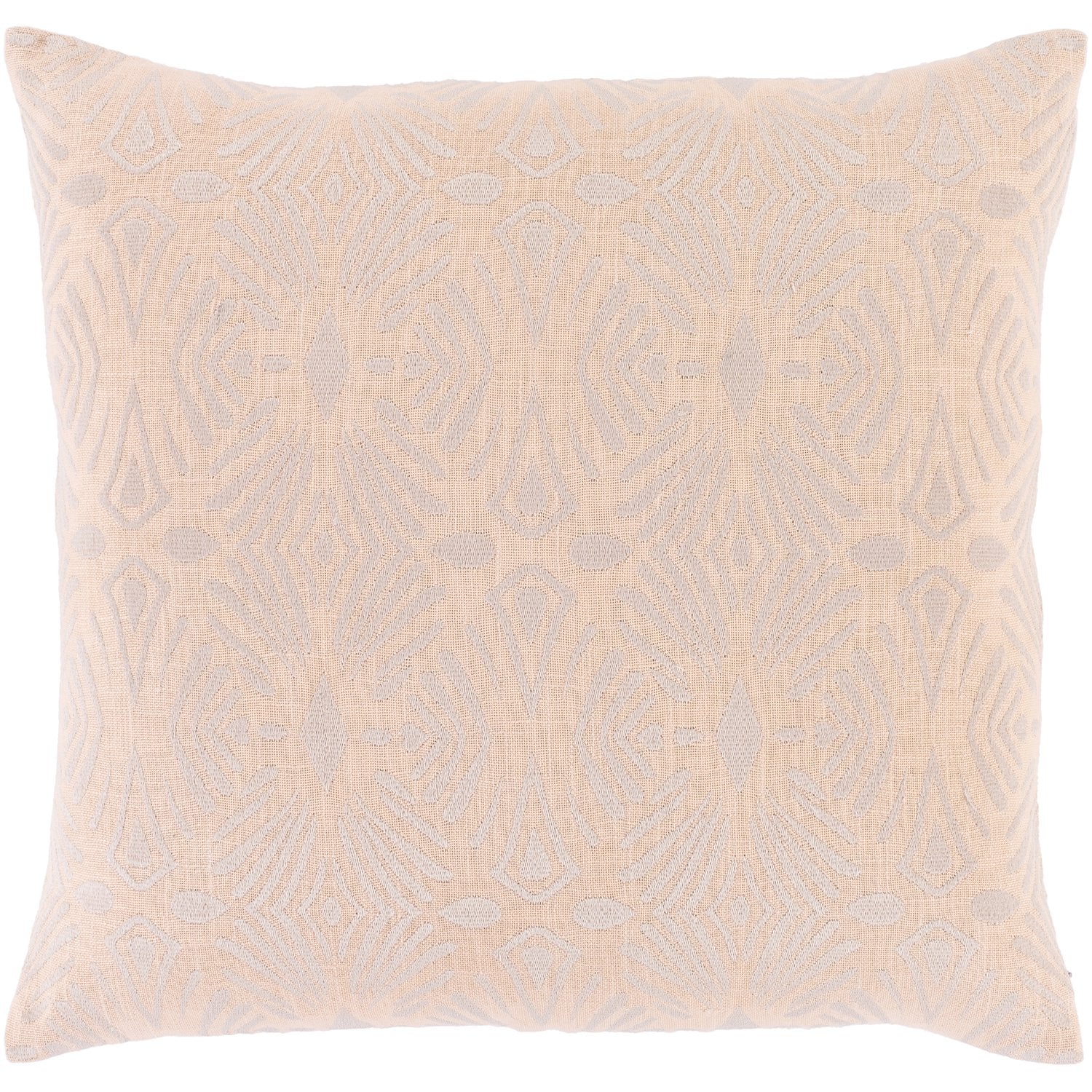 Accra Woven Square Pillow Peach, Lilac