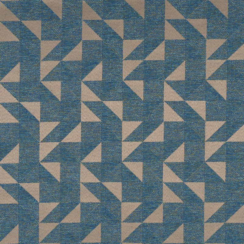 Ahoy Fabric in Blue/Tan/Green