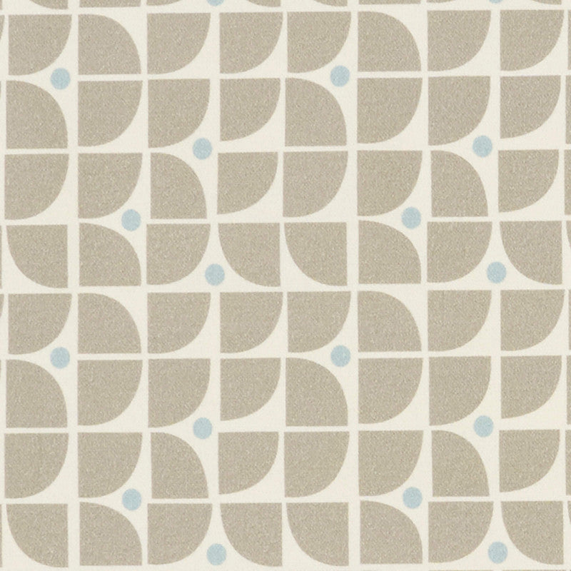 Aldo Fabric in Beige/White/Blue