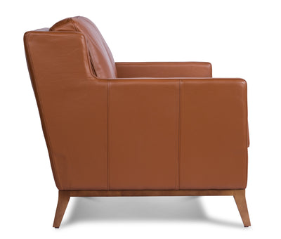 product image for Anders Leather Sofa in Brandy 59
