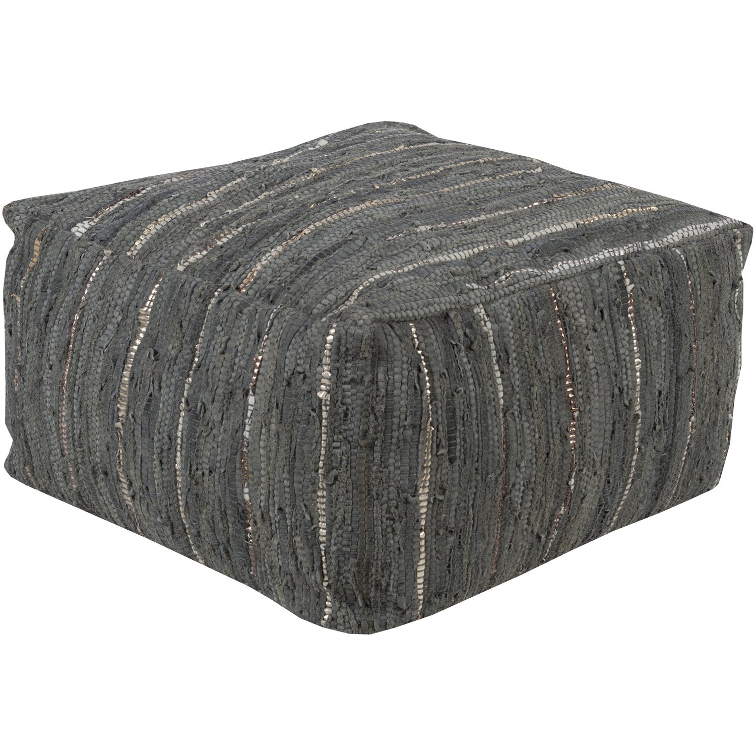 Anthracite Pouf in Grey