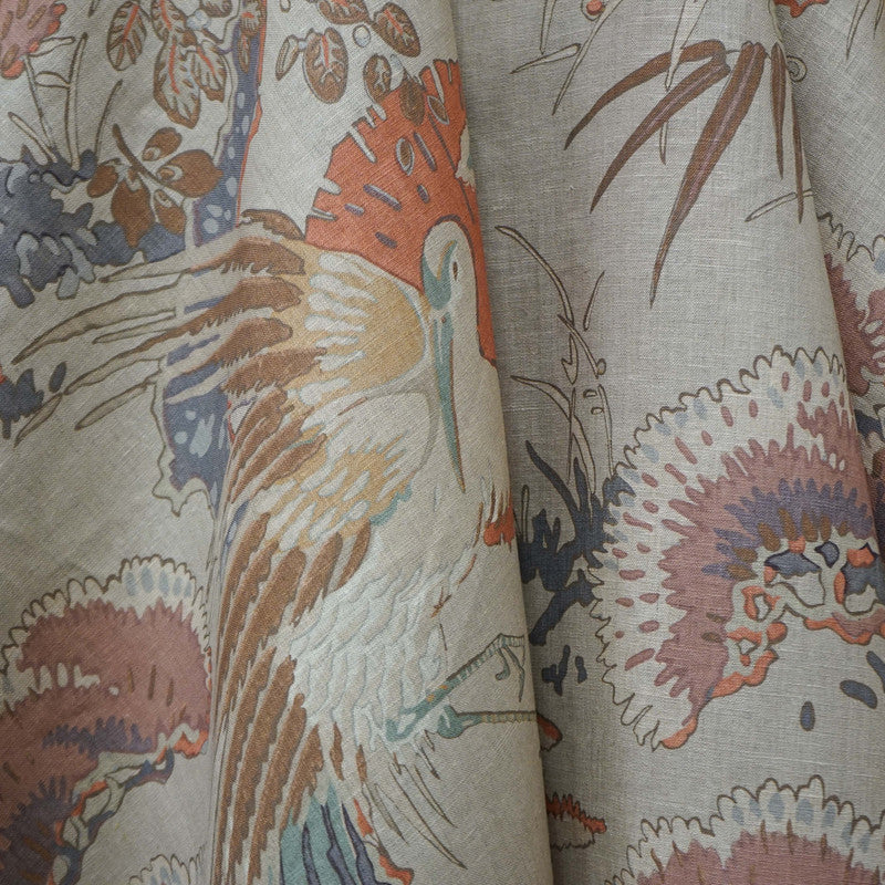 Atrium Fabric in Pink/Beige