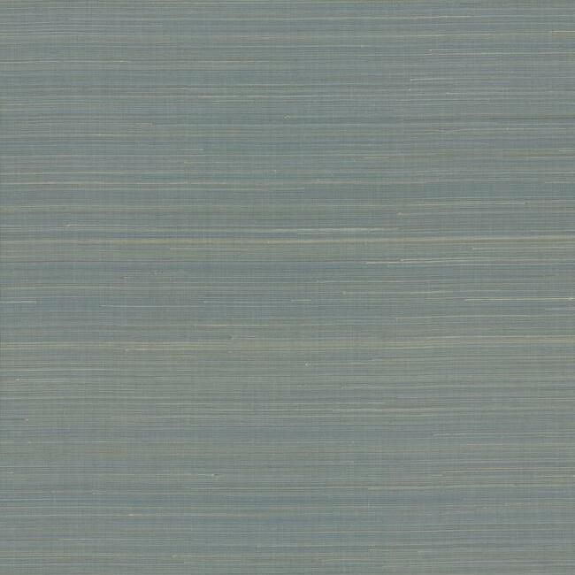 Abaca Weave Wallpaper in Blue from the Elegant Earth Collection