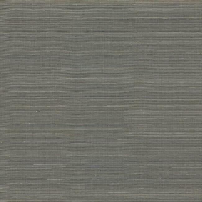 Abaca Weave Wallpaper in Charcoal from the Elegant Earth Collection