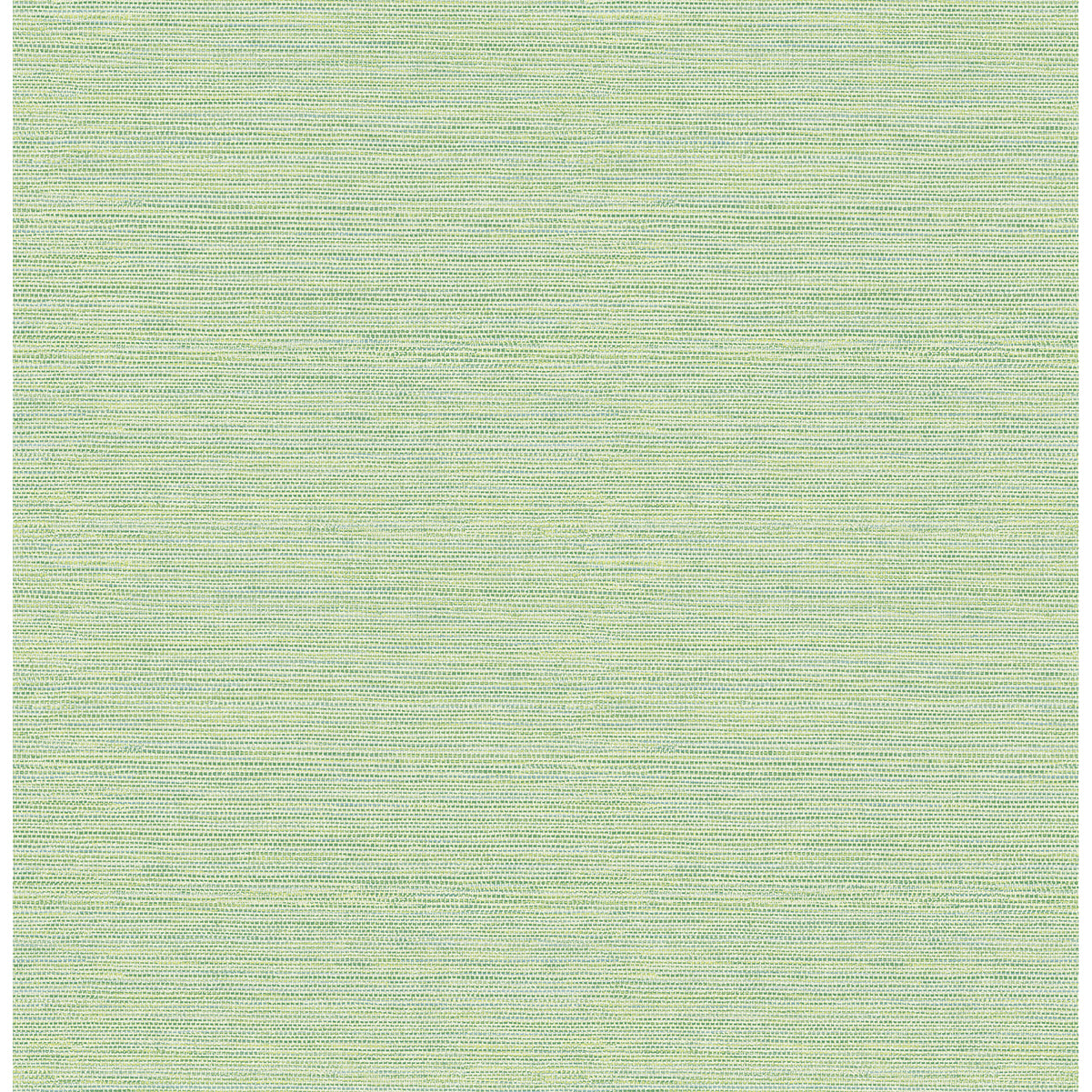 Agave Imitation Grasscloth Wallpaper in Green from the Pacifica Collection