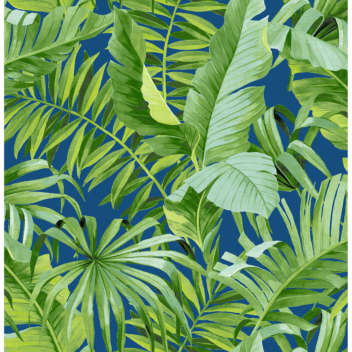 Alfresco Tropical Palm Wallpaper in Jade from the Pacifica Collection