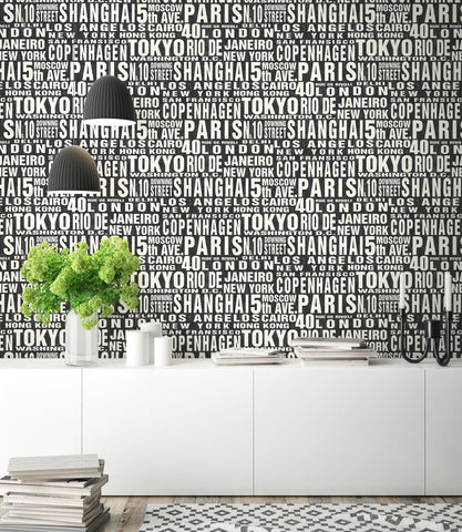 Black And White Wallpaper Modern Designs Burke Decor