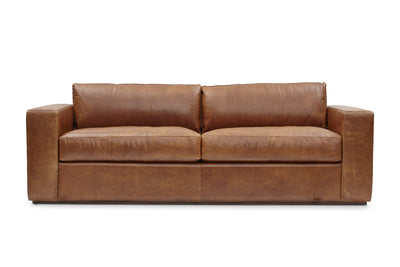 Shop Bolo Leather Sofa in Carriage | Burke Decor