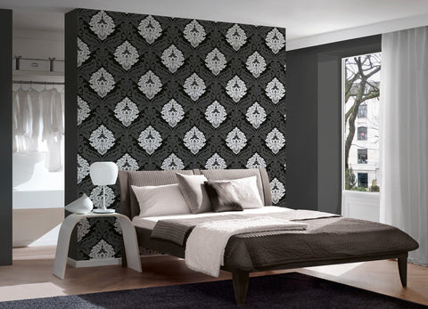 Black Wallpaper – Bold Glamour for an Eye-Catching Space – BURKE DECOR