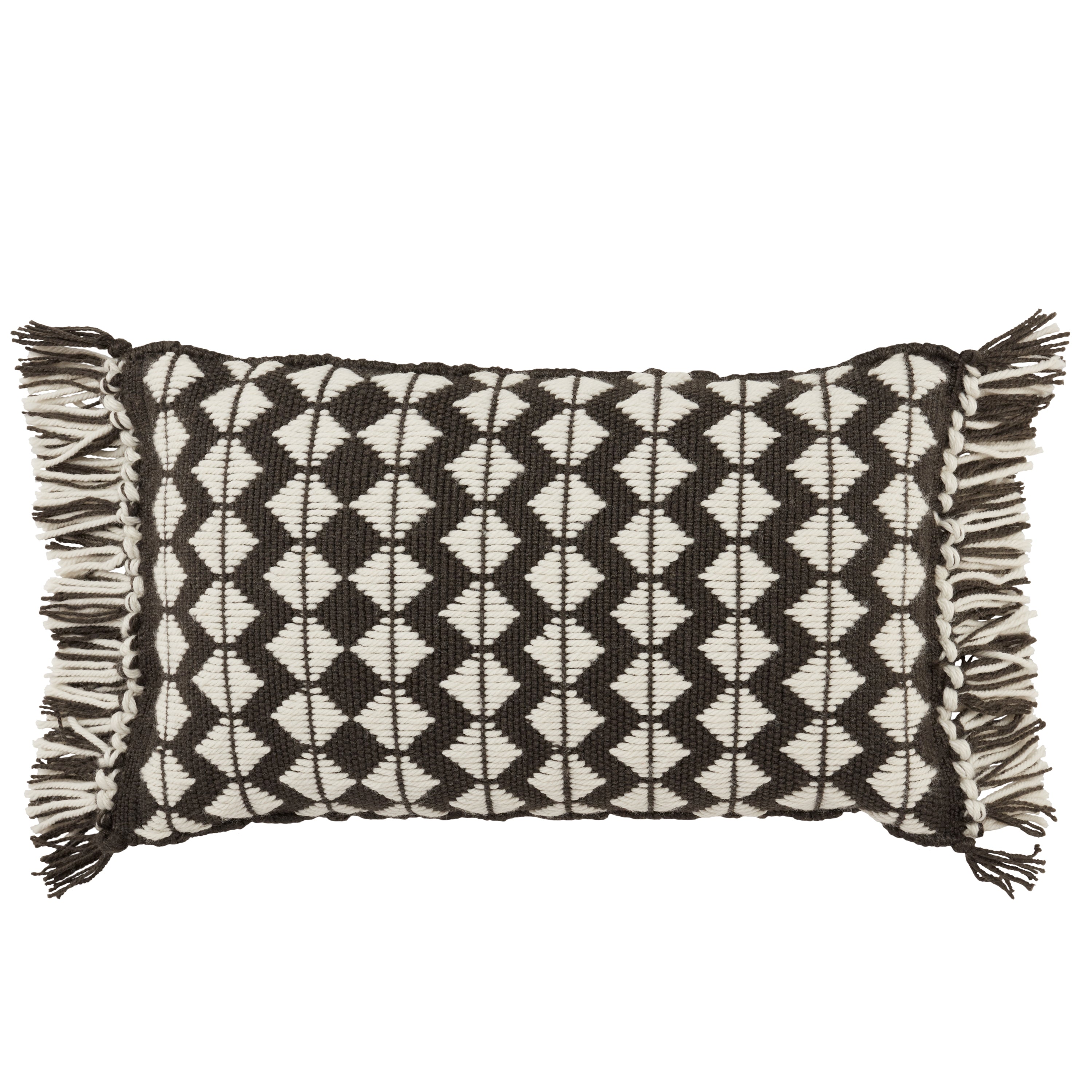 Chesa Perdita Indoor/Outdoor Black & Ivory Pillow – BURKE DECOR