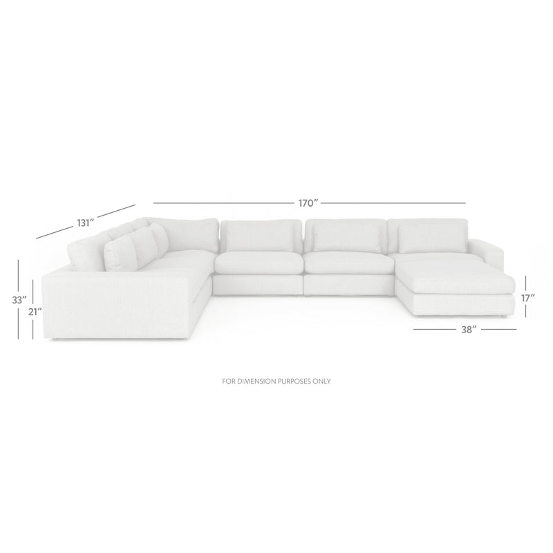 media image for Bloor 6 Pc Sectional Ottoman In Essence Natural 278