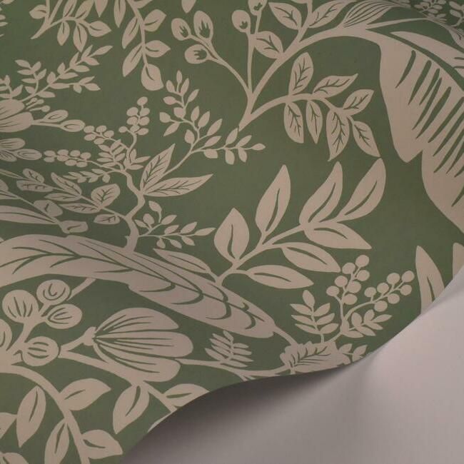 Canopy Wallpaper in Sage from the Rifle Paper Co. Collection by York W ...