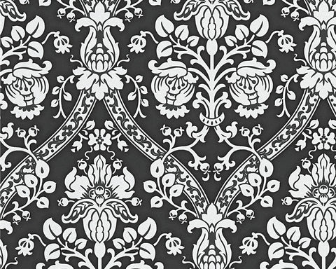 black and white wallpaper pattern