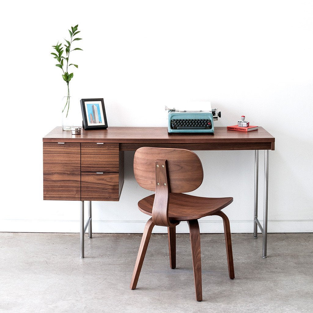 Conrad Desk In Walnut Design By Gus Modern Burke Decor
