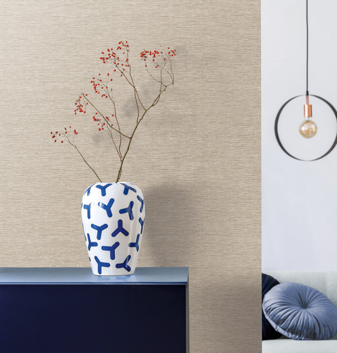 Altitude Wallpaper in Parchment from the Artisan Digest Collection by York Wallcoverings