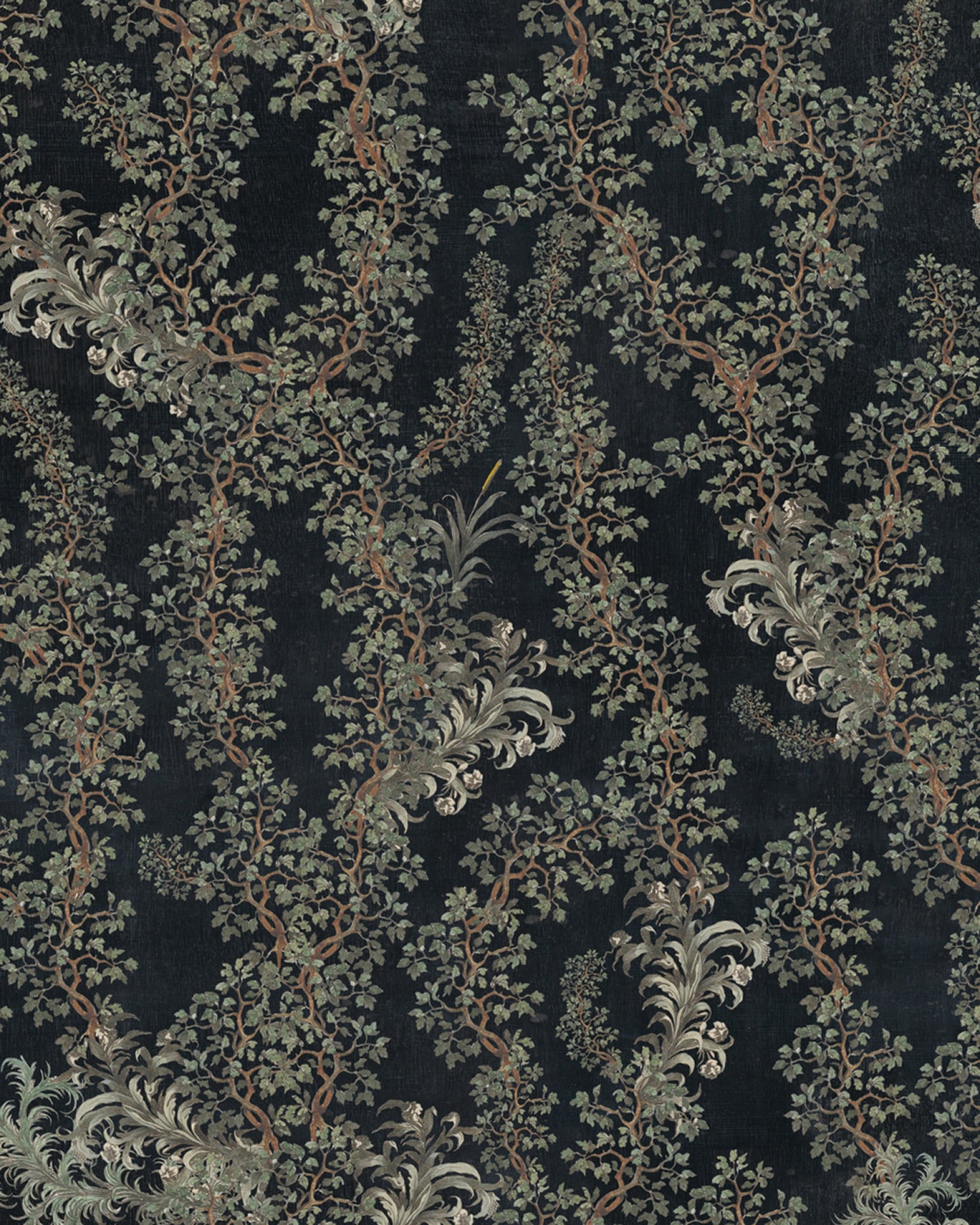 Dark Leaves Wallpaper From The Wallpaper Compendium Collection By Mind Burke Decor