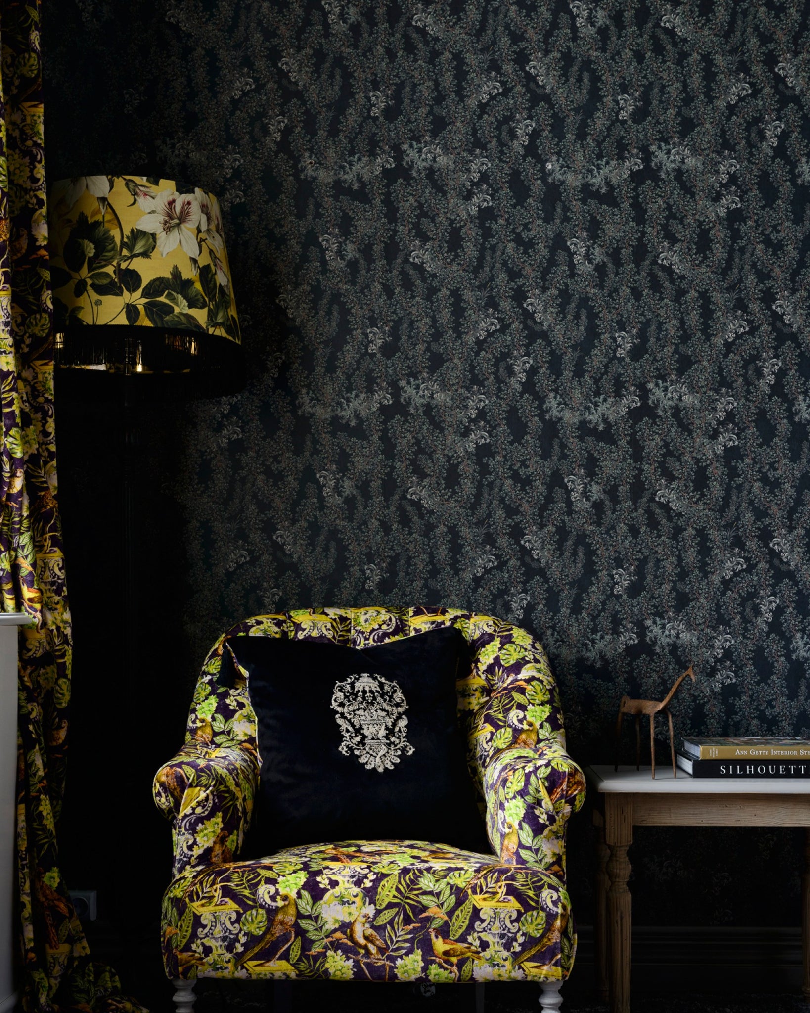 Dark Leaves Wallpaper From The Wallpaper Compendium Collection By Mind Burke Decor