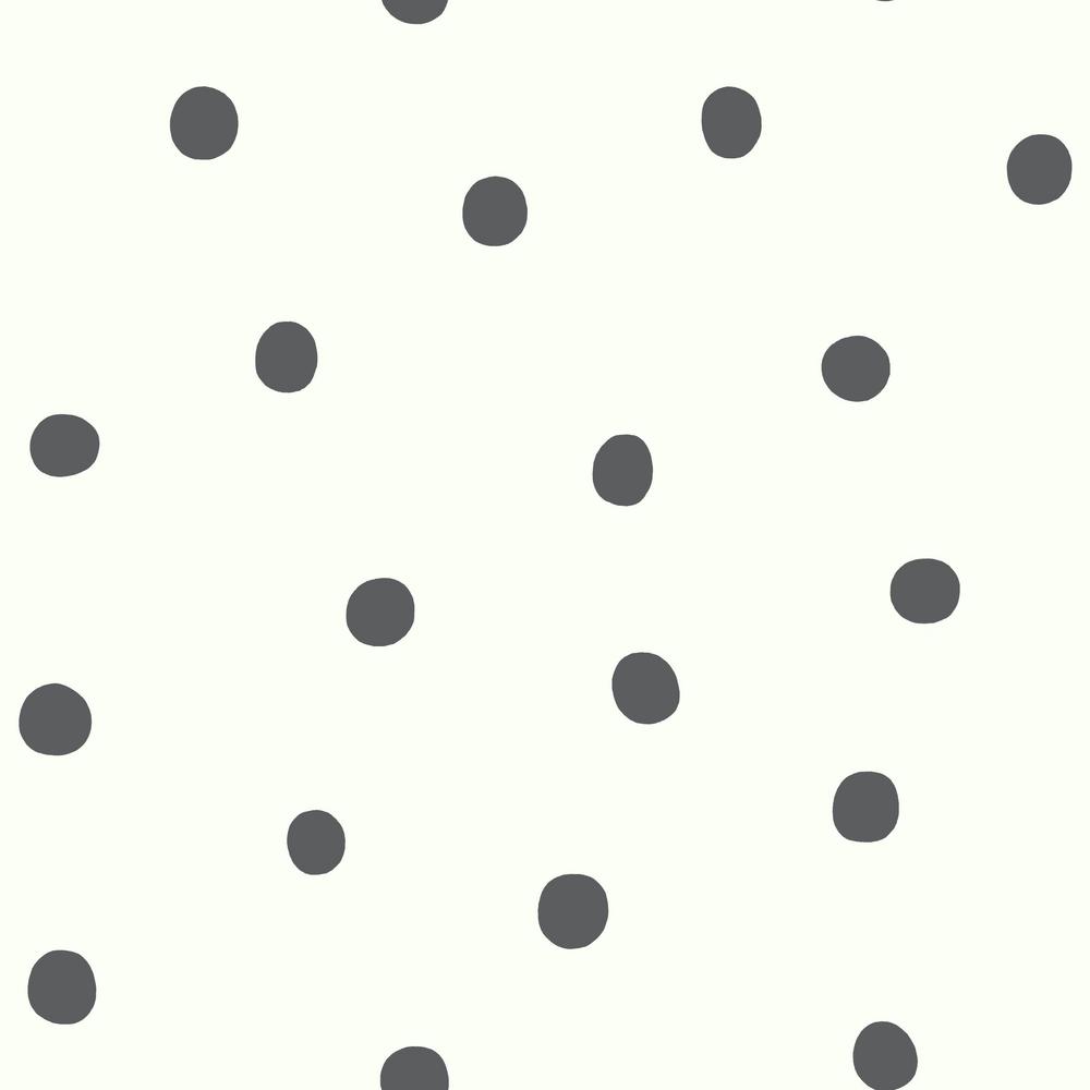 Dots Peel & Stick Wallpaper in Black – BURKE DECOR