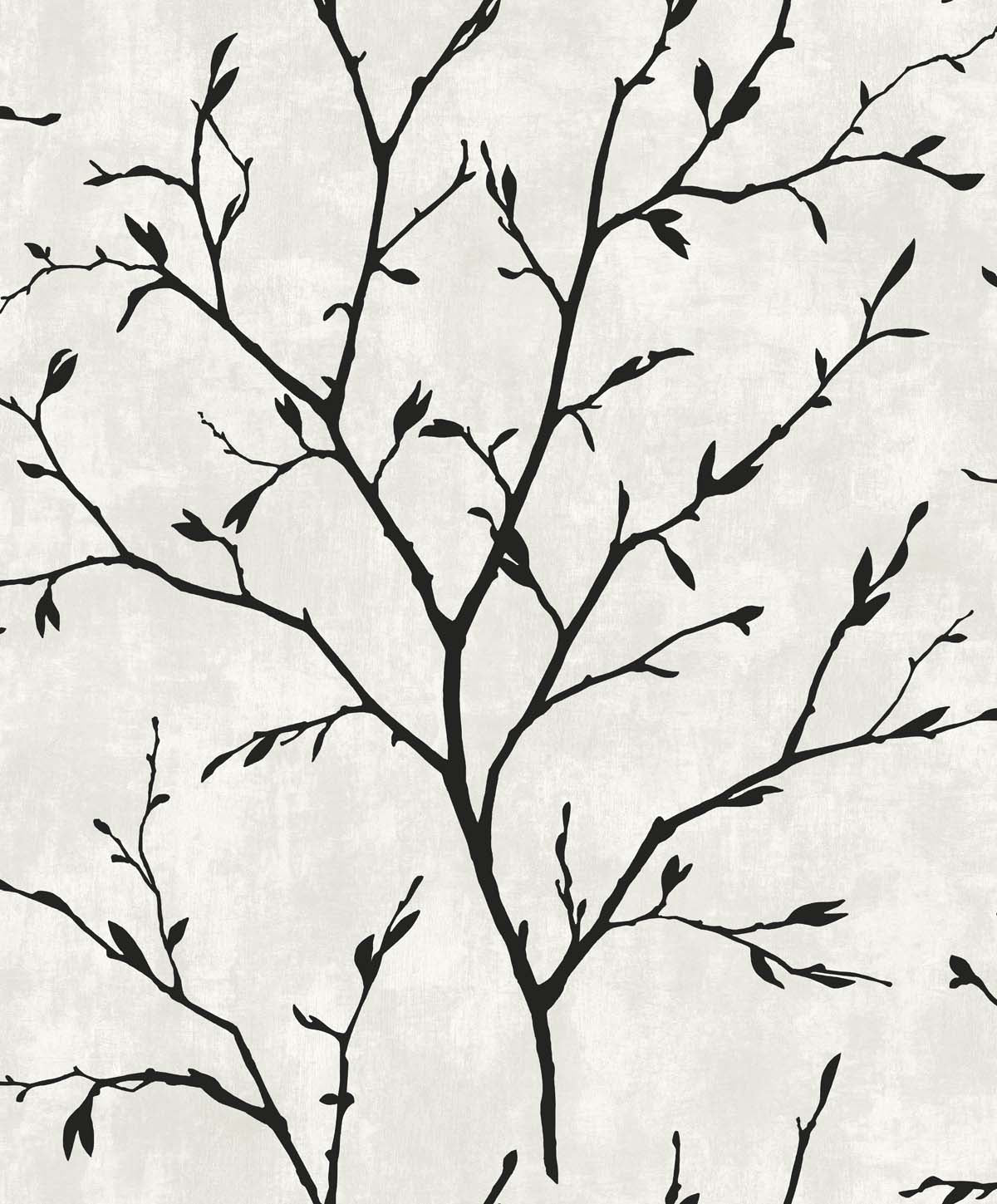 Avena Branches Wallpaper in Contrast