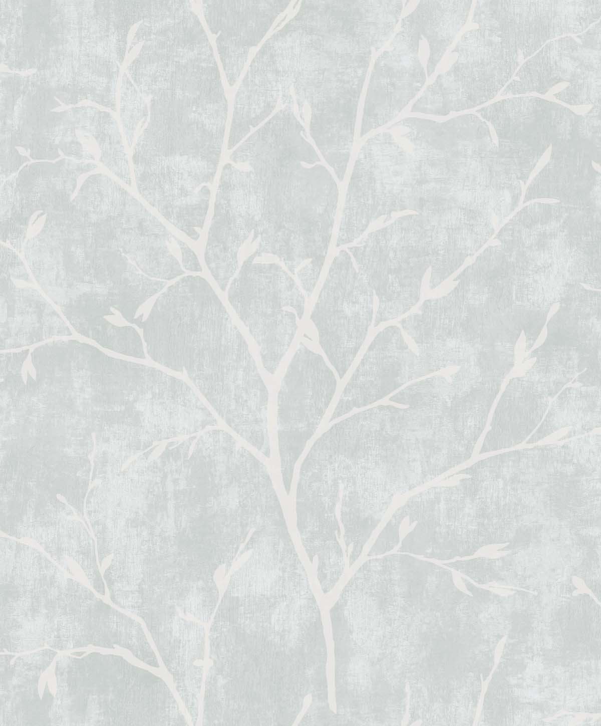 Avena Branches Wallpaper in Winter Grey