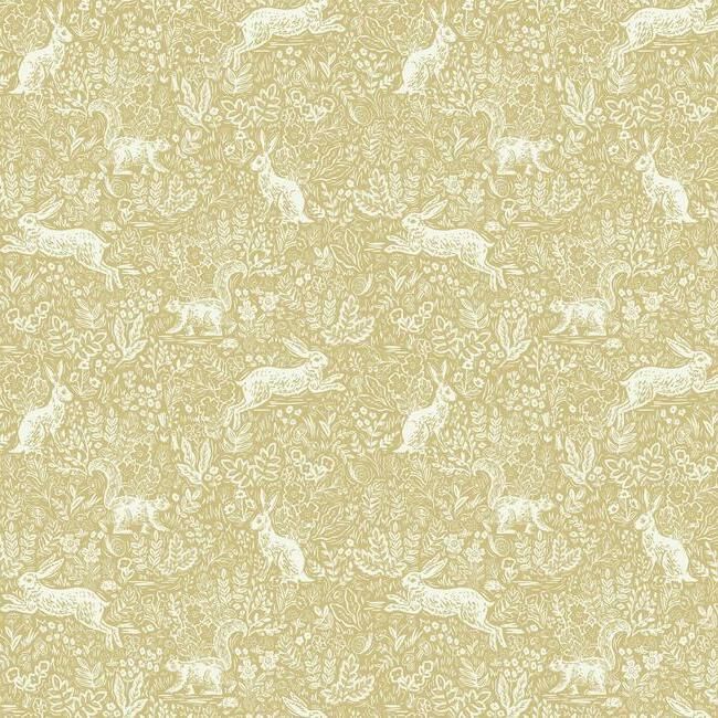 media image for Fable Wallpaper in Gold from the Rifle Paper Co. Collection by York Wallcoverings 234