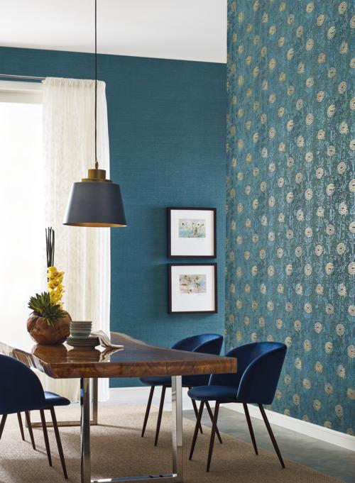French Marigold Wallpaper from the Tea Garden Collection by Ronald Redding for York Wallcoverings