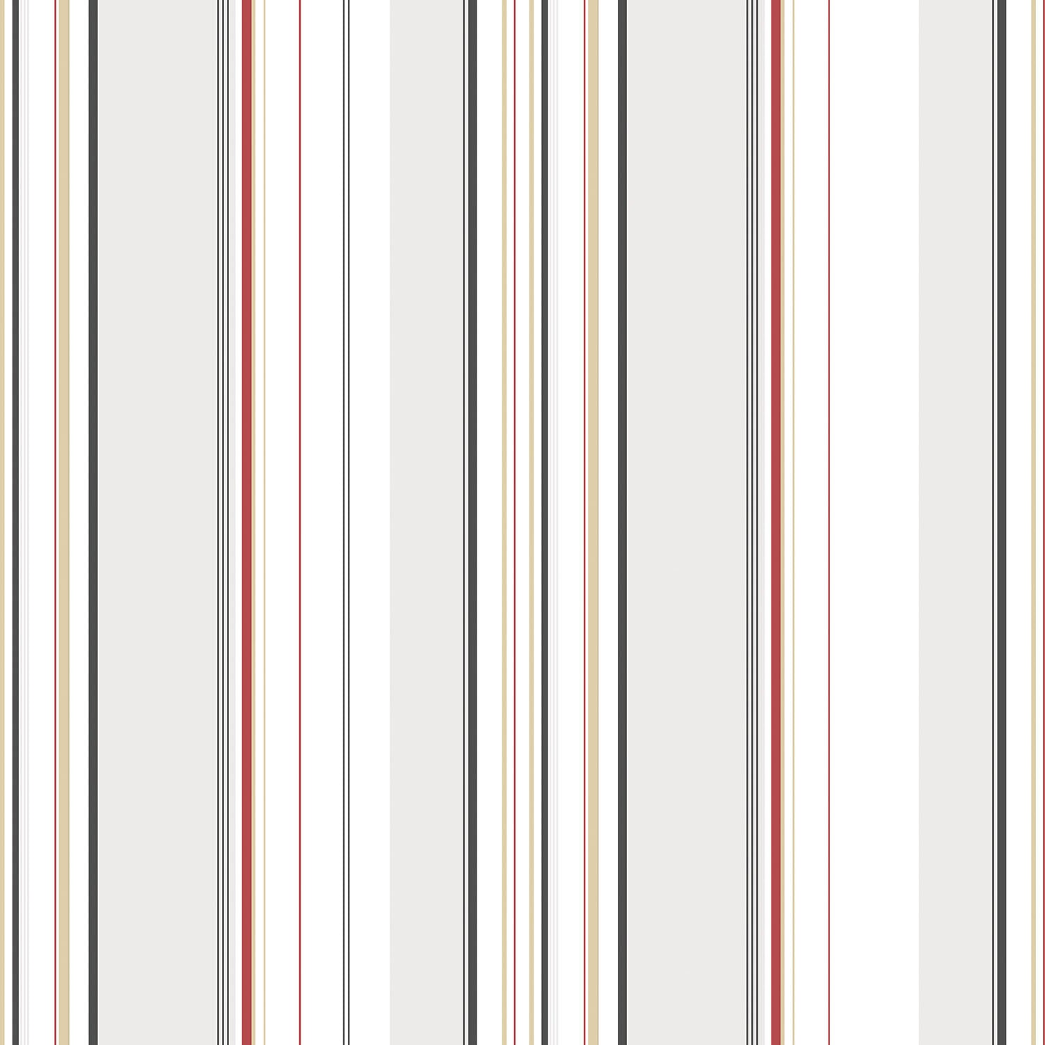 Abstract Stripes Red/Black Wallpaper from the Kitchen Recipes Collection