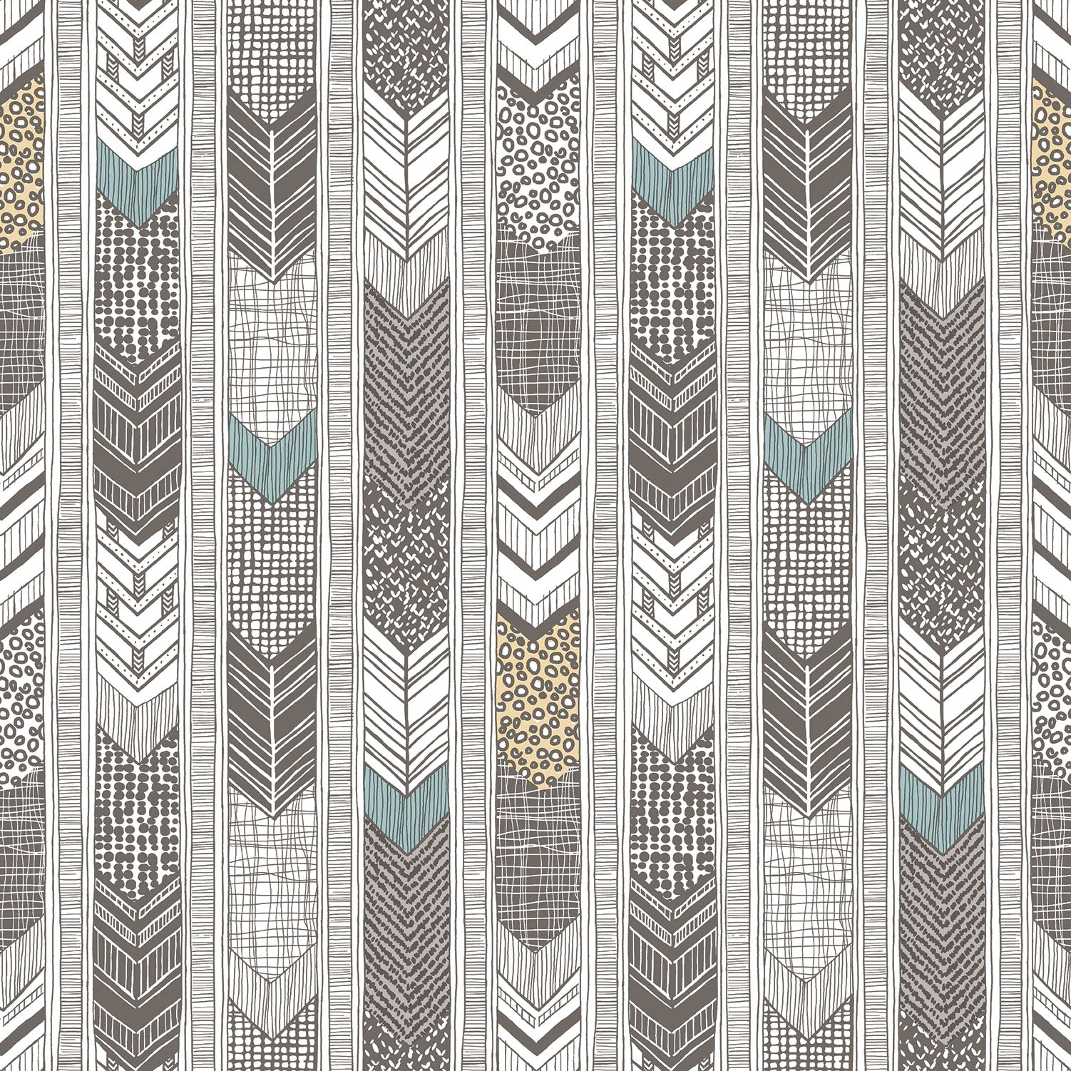 Arrows Ochre Wallpaper from the Global Fusion Collection