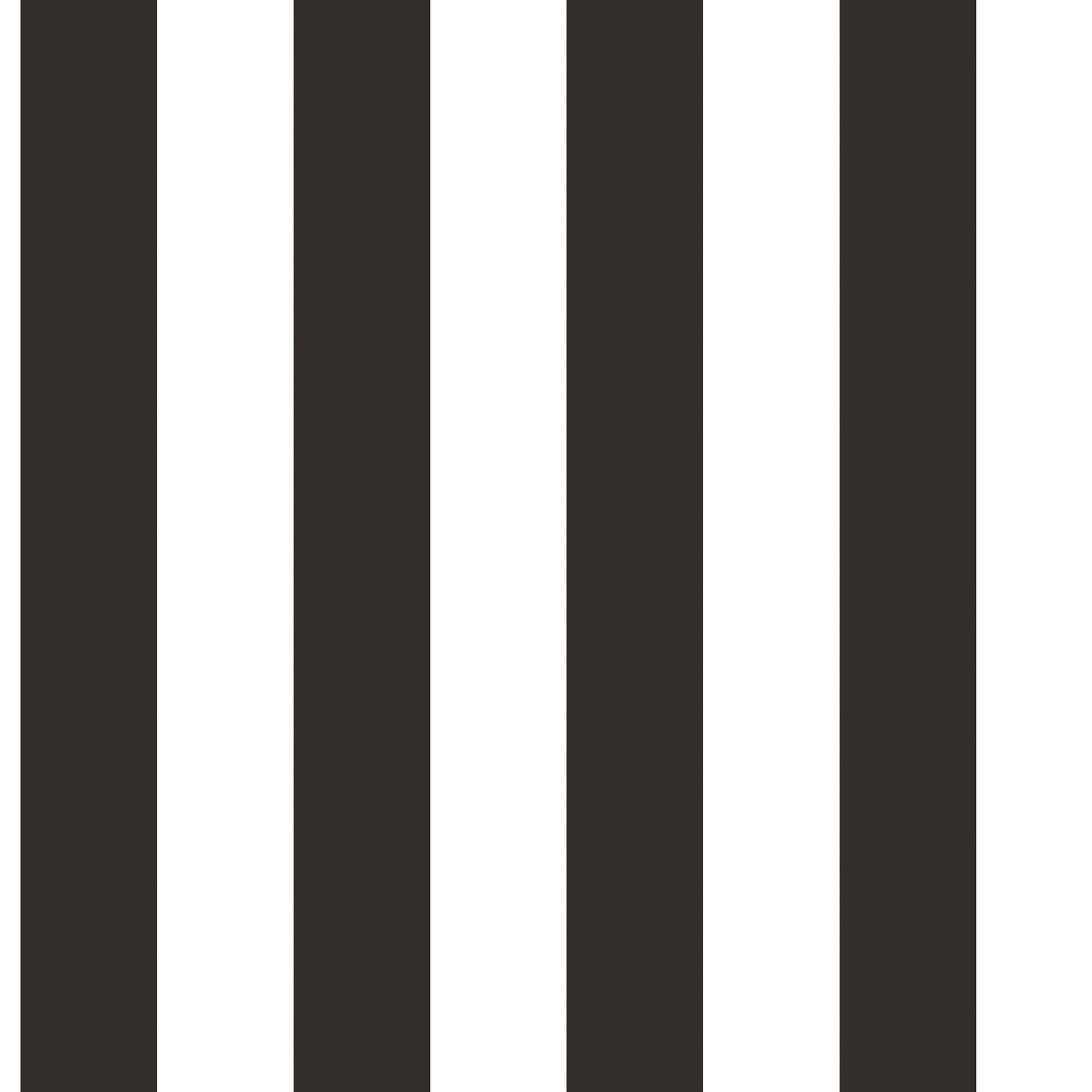 Awning Stripe Black Wallpaper from the Just Kitchens Collection