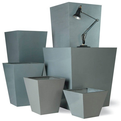 Geo Tapered Planters - Misc. Sizes - in Aluminum Finish design by Capi - BURKE DECOR on Tapered Garden Design
 id=54593
