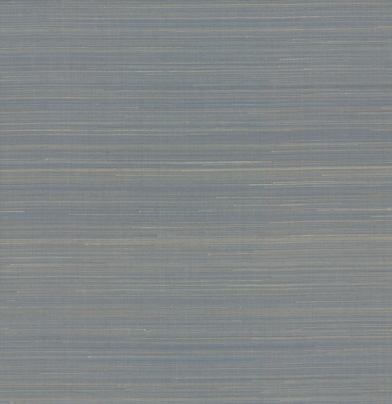 Abaca Weave Wallpaper in Blue