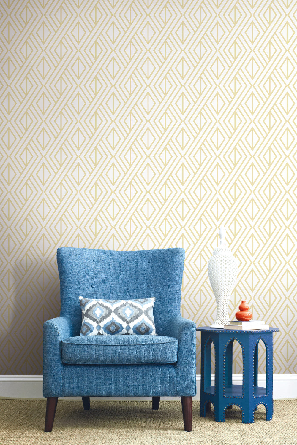 Featured image of post Blue Gold Wallpaper Peel And Stick
