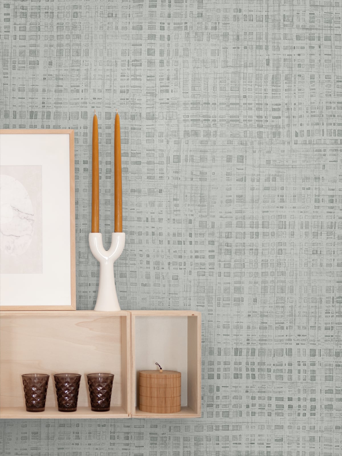 Ami Lunar Grey Wallpaper from the Japandi Style Collection