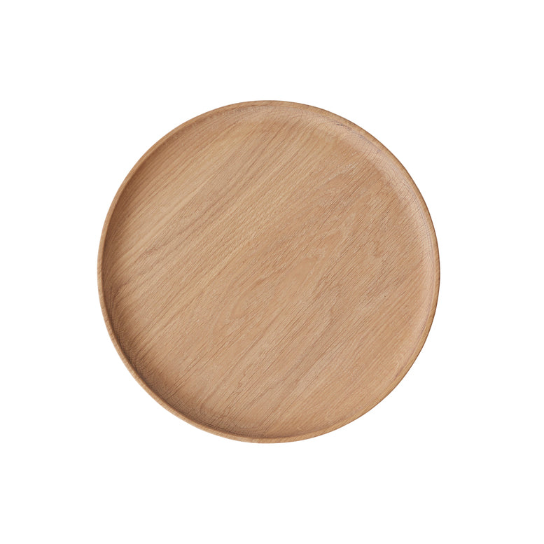 Inka Wood Tray Round - Small - Dark –