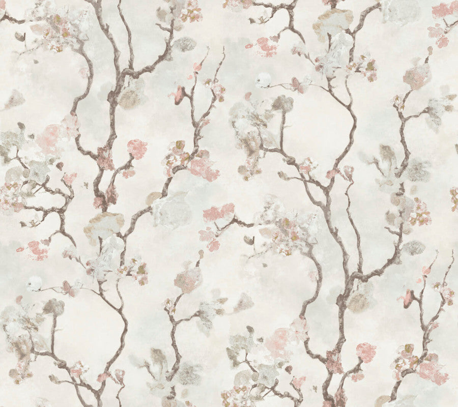 Avril Chinoiserie Wallpaper in Blush