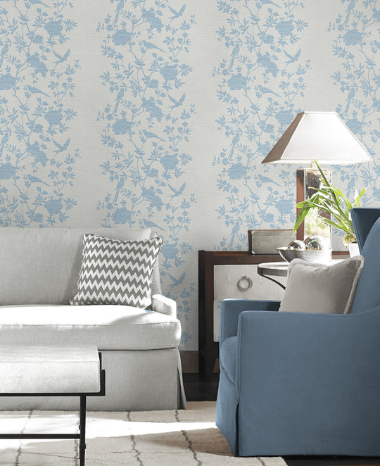 Account Suspended  Toile wallpaper Blue white decor Home decor