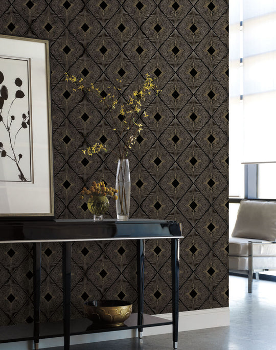 Black wallpaper  A bold and edgy statement hue for your home