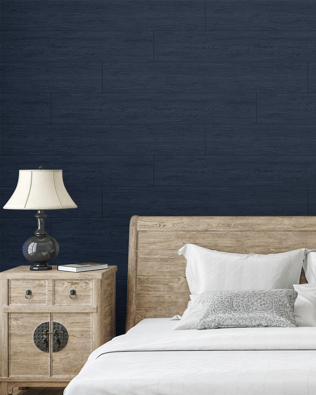 Shop Faux Shiplap Paintable Wallpaper | Burke Decor