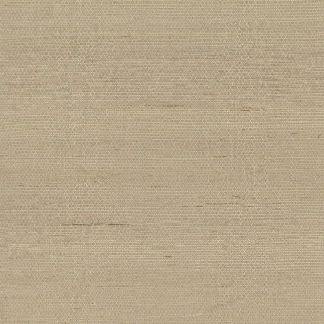 Sample Plain Grass Wallpaper in Beige from the Grasscloth II Collection by York Wallcoverings