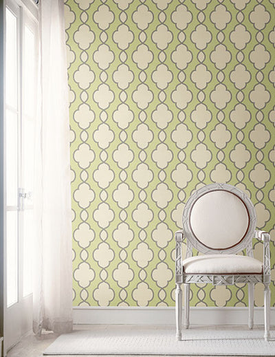 Structure Green Chain Link Wallpaper from the Symetrie Collection by B ...